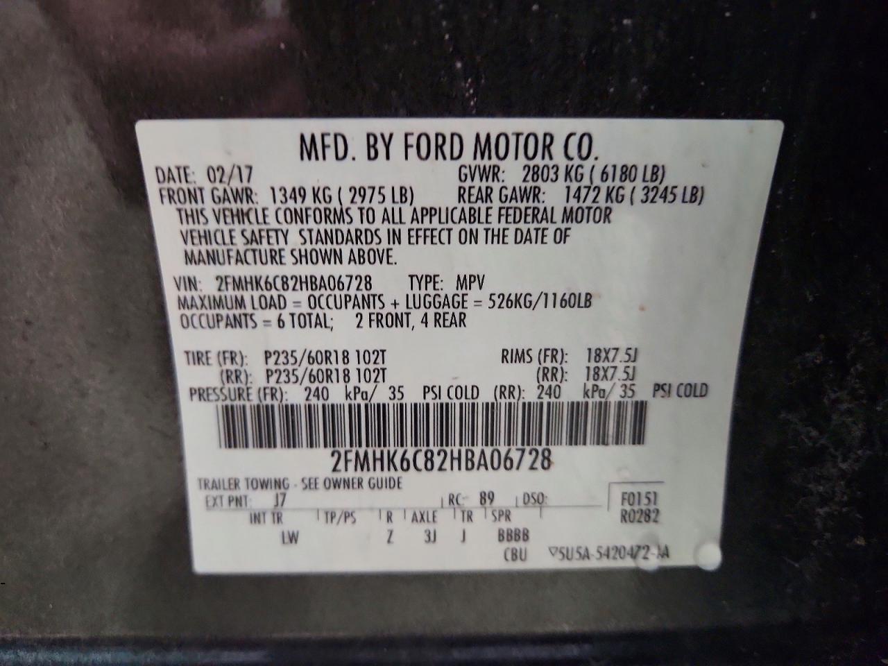 2017 FORD FLEX
