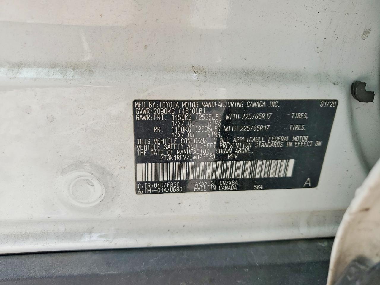 2020 TOYOTA RAV4