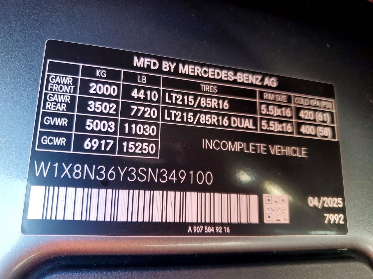 2025 MERCEDES-BENZ SPRINTER