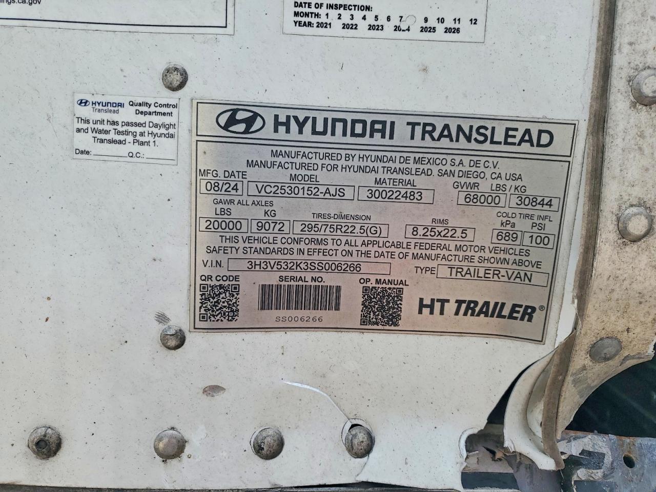 2025 HYUNDAI TRANSLEAD INC UNKNOWN