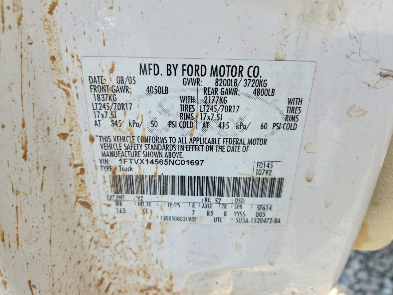 2005 FORD F150