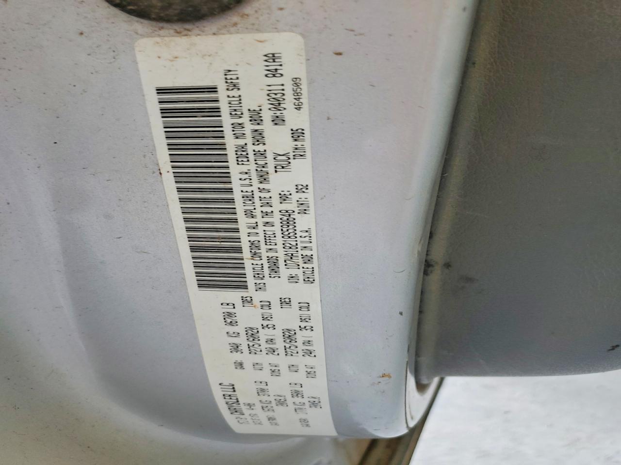 2008 DODGE RAM 1500