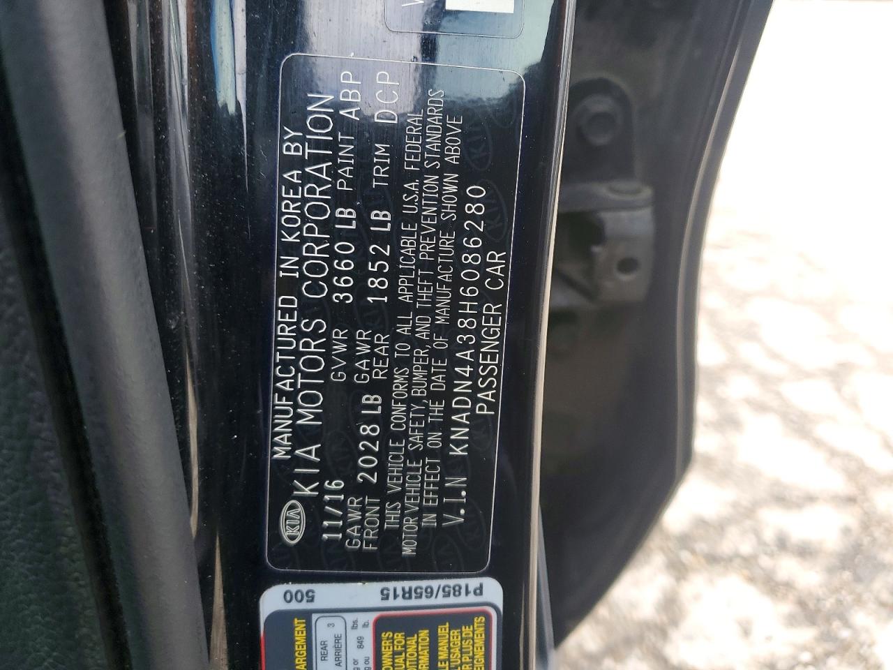 2017 KIA RIO