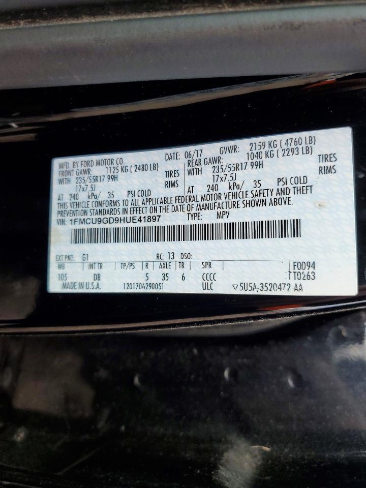 2017 FORD ESCAPE