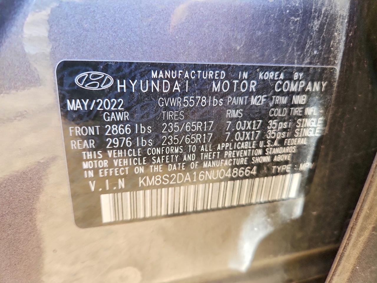 2022 HYUNDAI SANTA FE