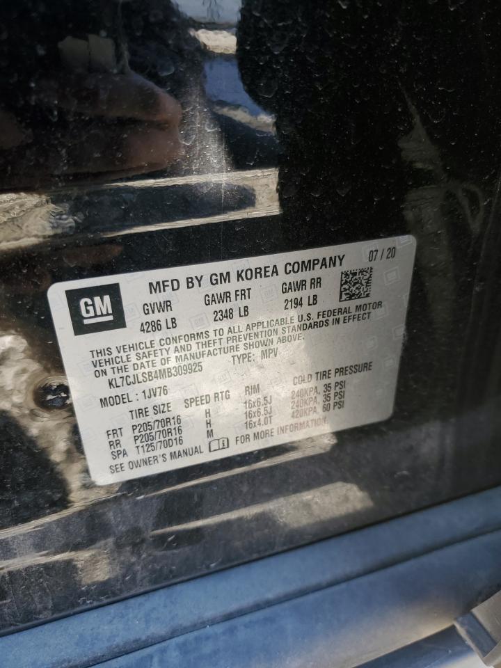 2021 CHEVROLET TRAX