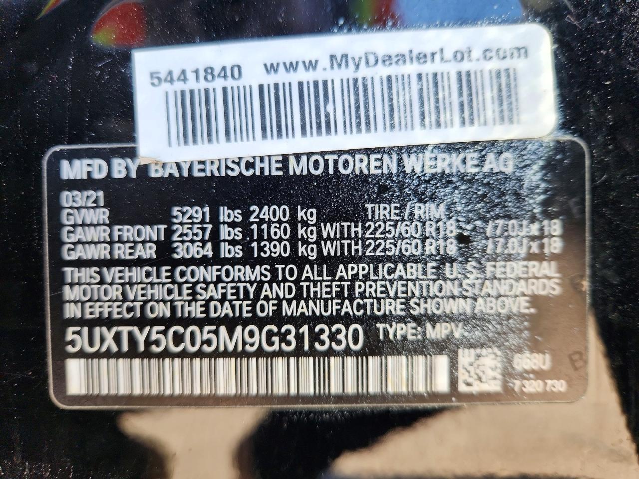 2021 BMW X3