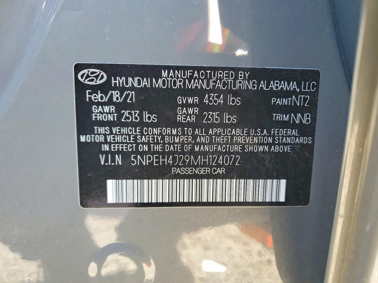 2021 HYUNDAI SONATA