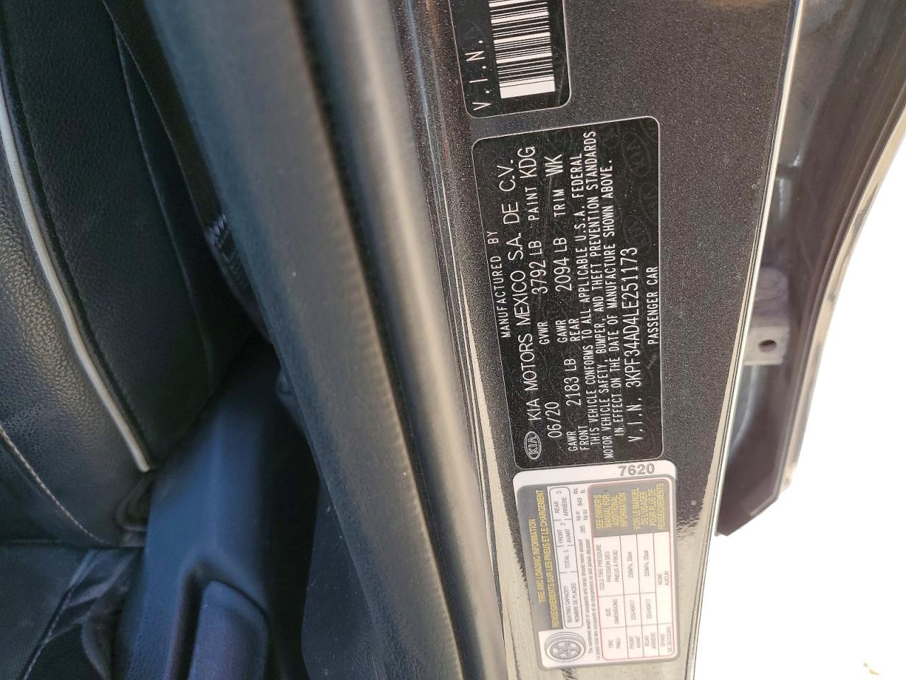 2020 KIA FORTE
