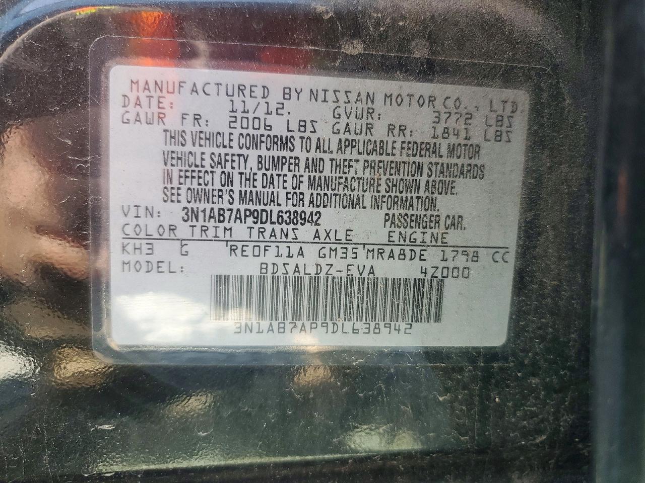 2013 NISSAN SENTRA