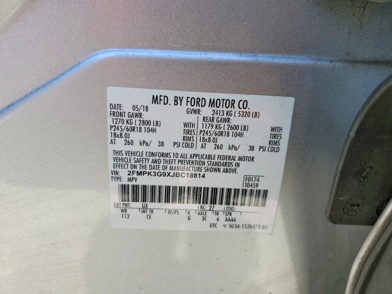 2018 FORD EDGE