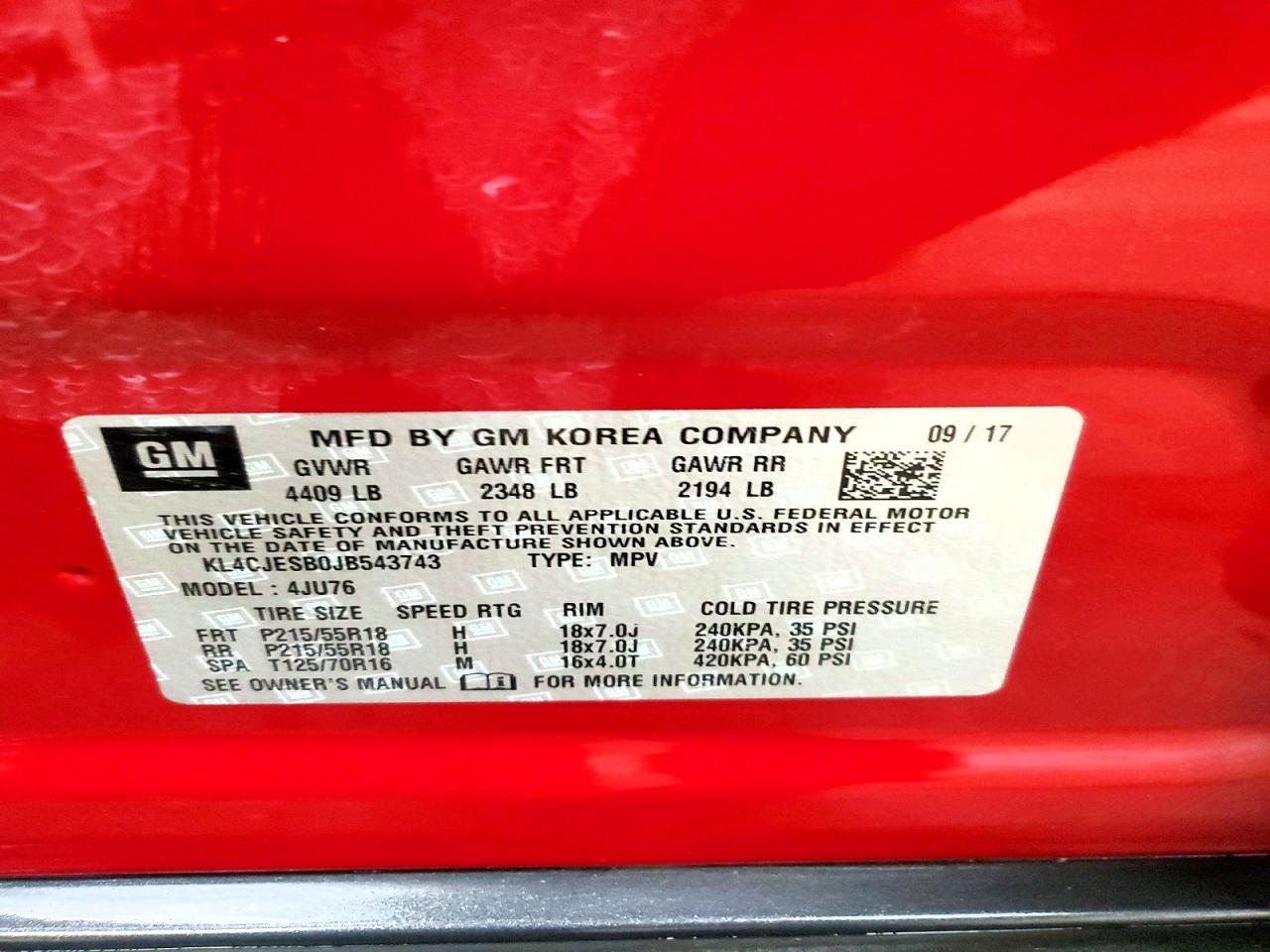 2018 BUICK ENCORE