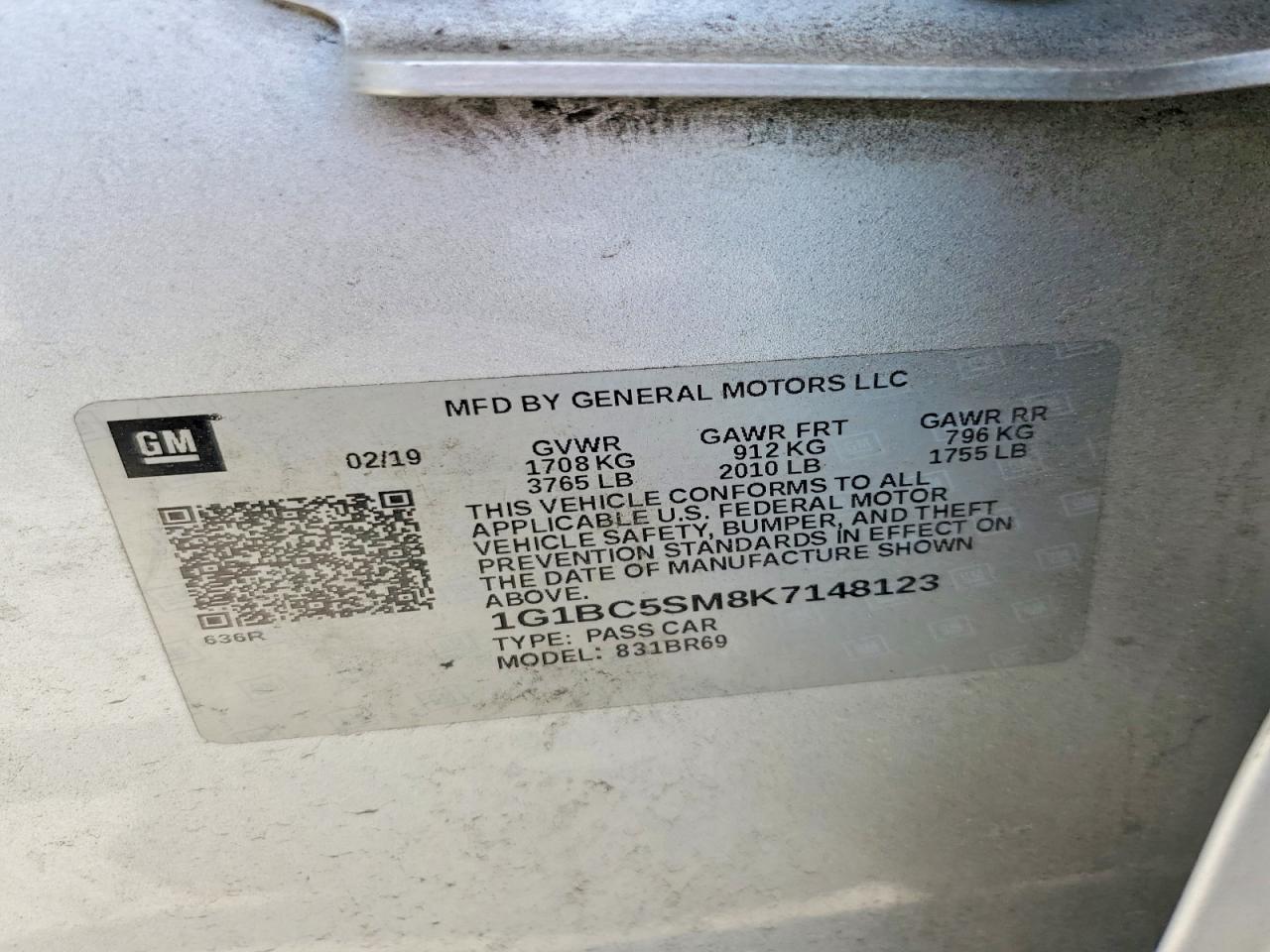 2019 CHEVROLET CRUZE