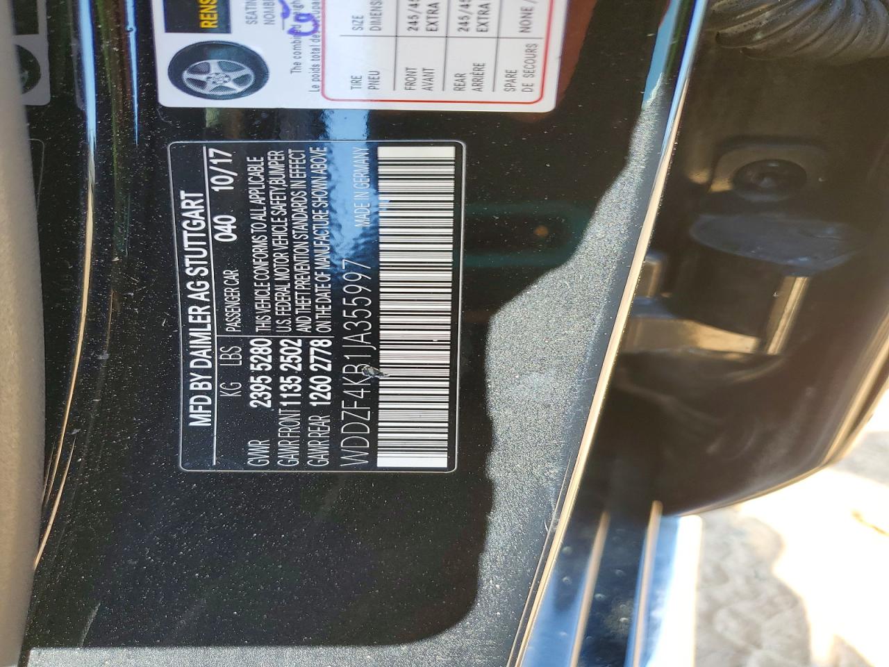 2018 MERCEDES-BENZ E-CLASS