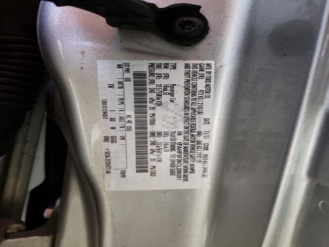 2012 FORD FOCUS