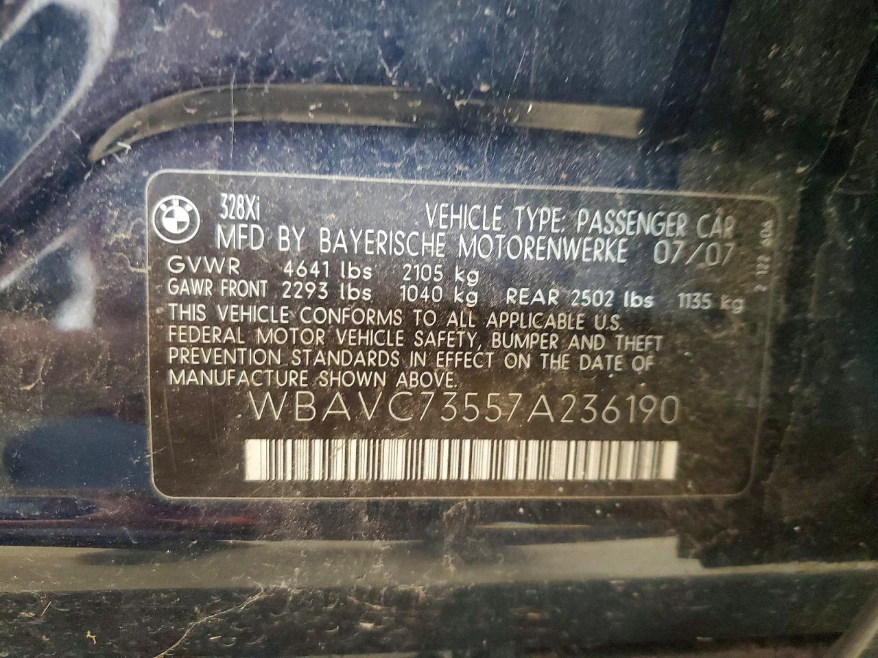 2007 BMW 3 SERIES