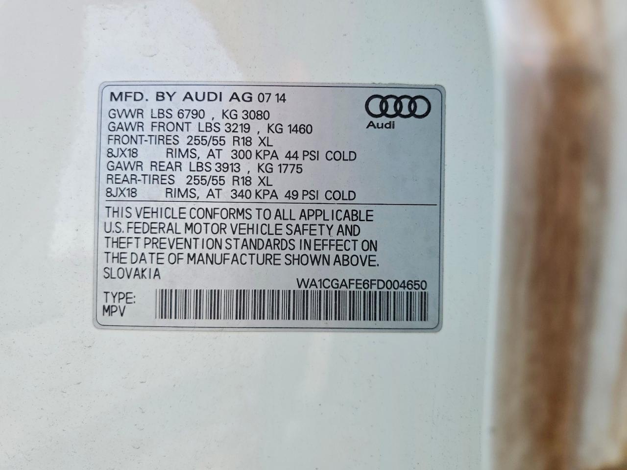 2015 AUDI Q7