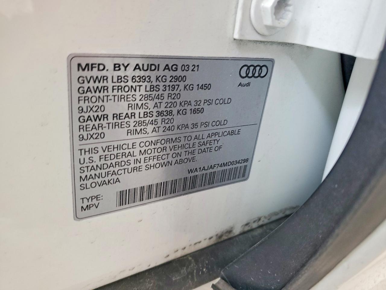2021 AUDI Q7