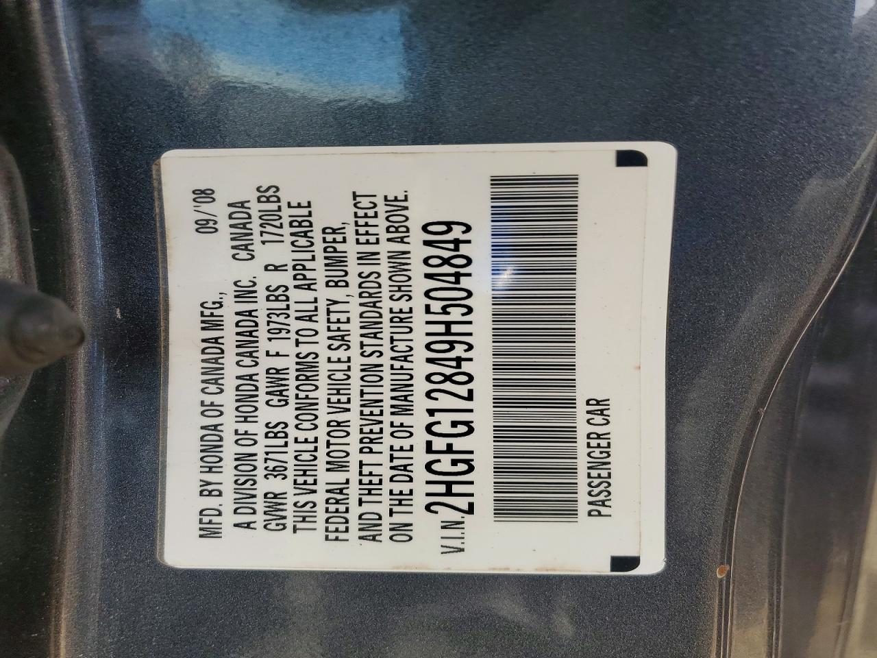2009 HONDA CIVIC EX