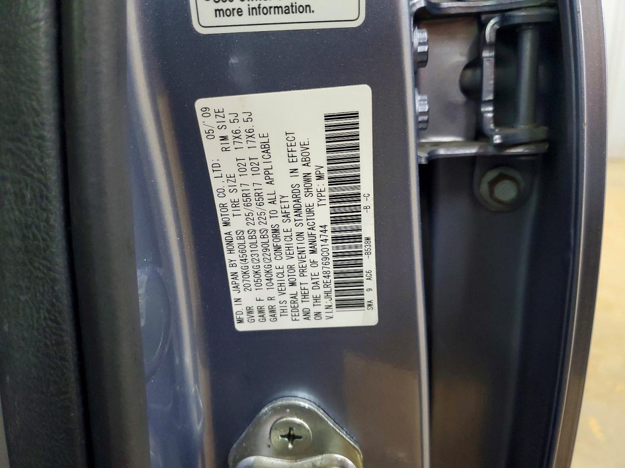 2009 HONDA CRV