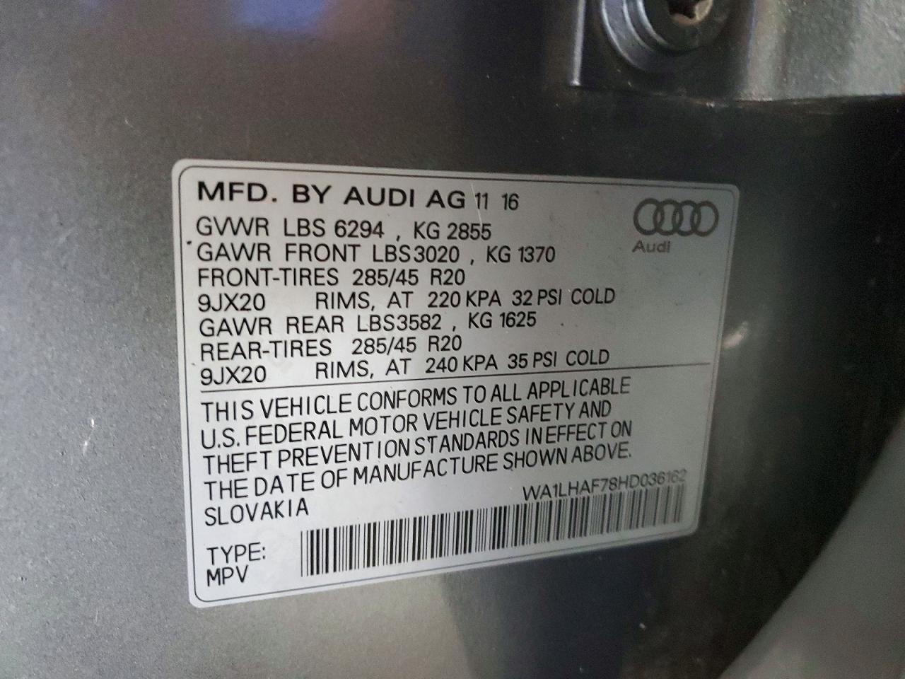 2017 AUDI Q7