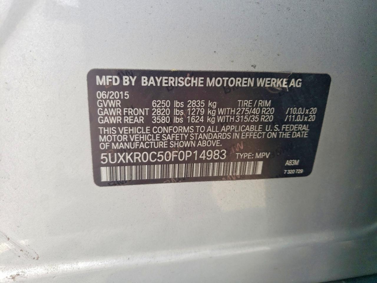 2015 BMW X5