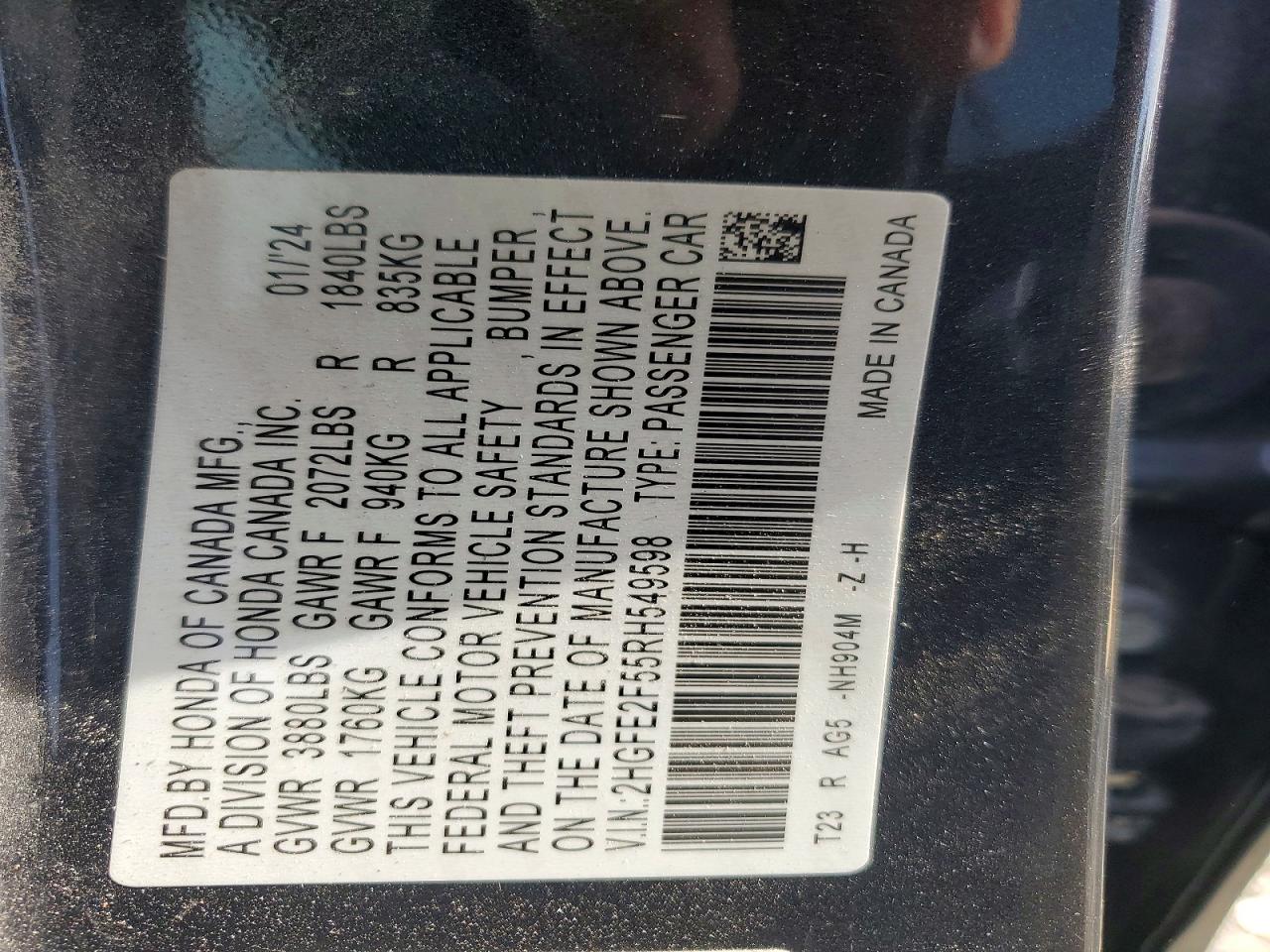 2024 HONDA CIVIC