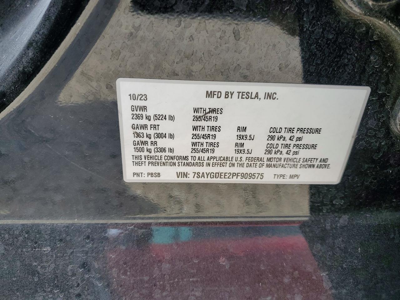 2023 TESLA MODEL Y