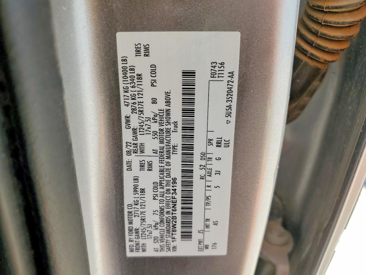 2022 FORD F250