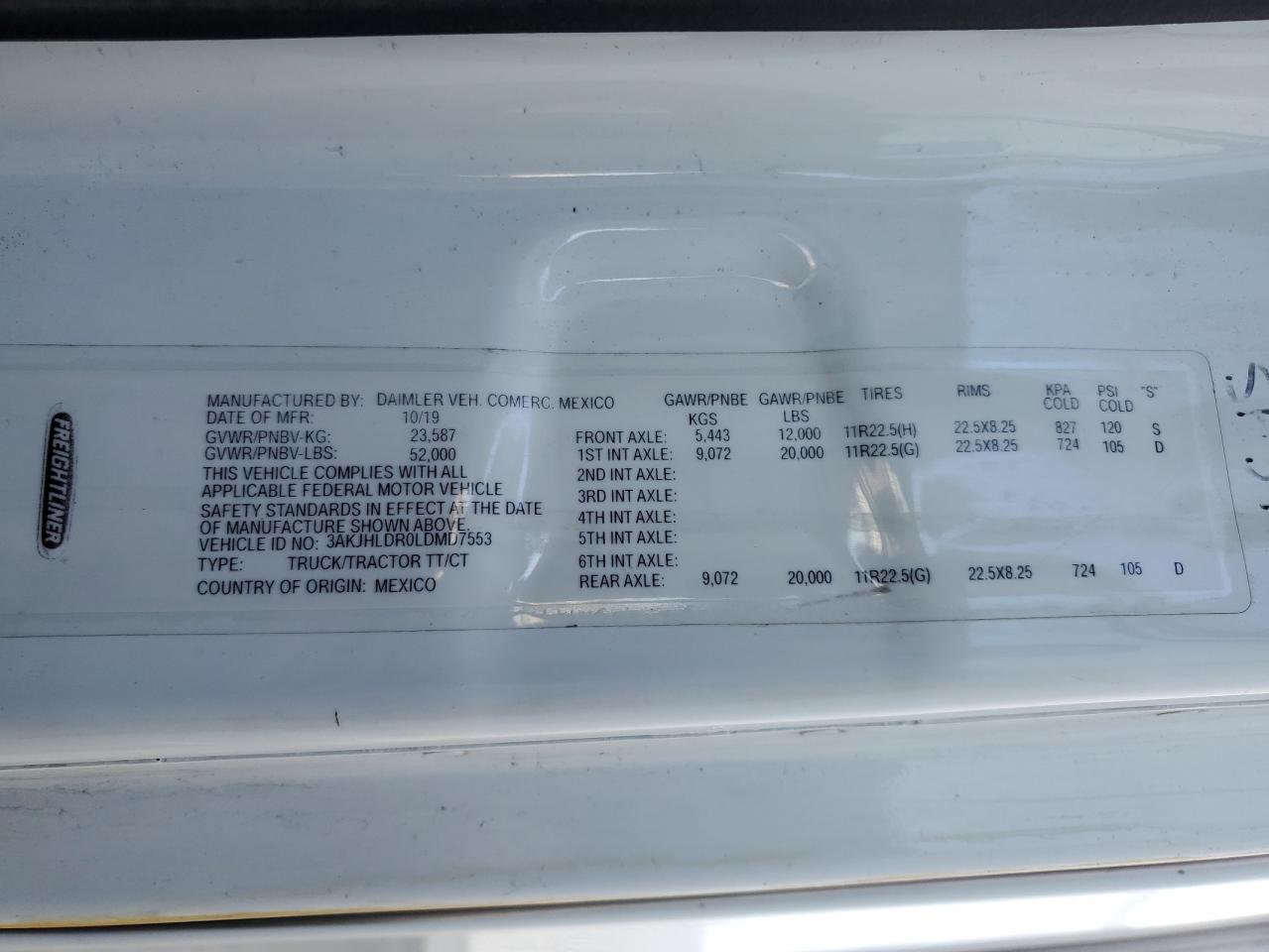 2020 FREIGHTLINER ALL OTHER