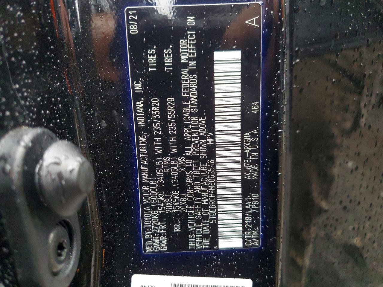 2021 TOYOTA HIGHLANDER