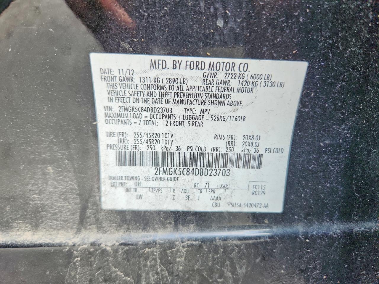 2013 FORD FLEX