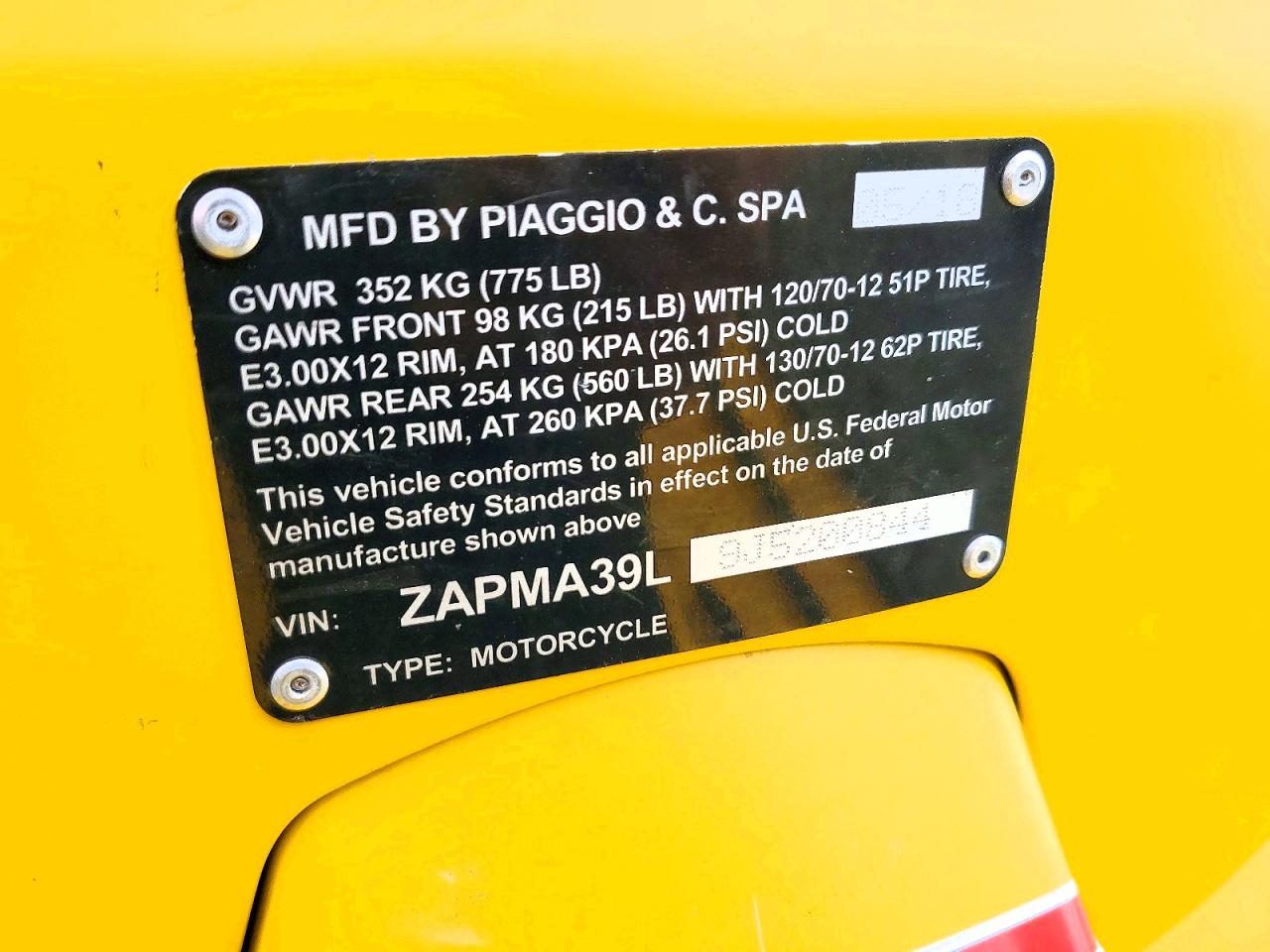 2018 VESPA