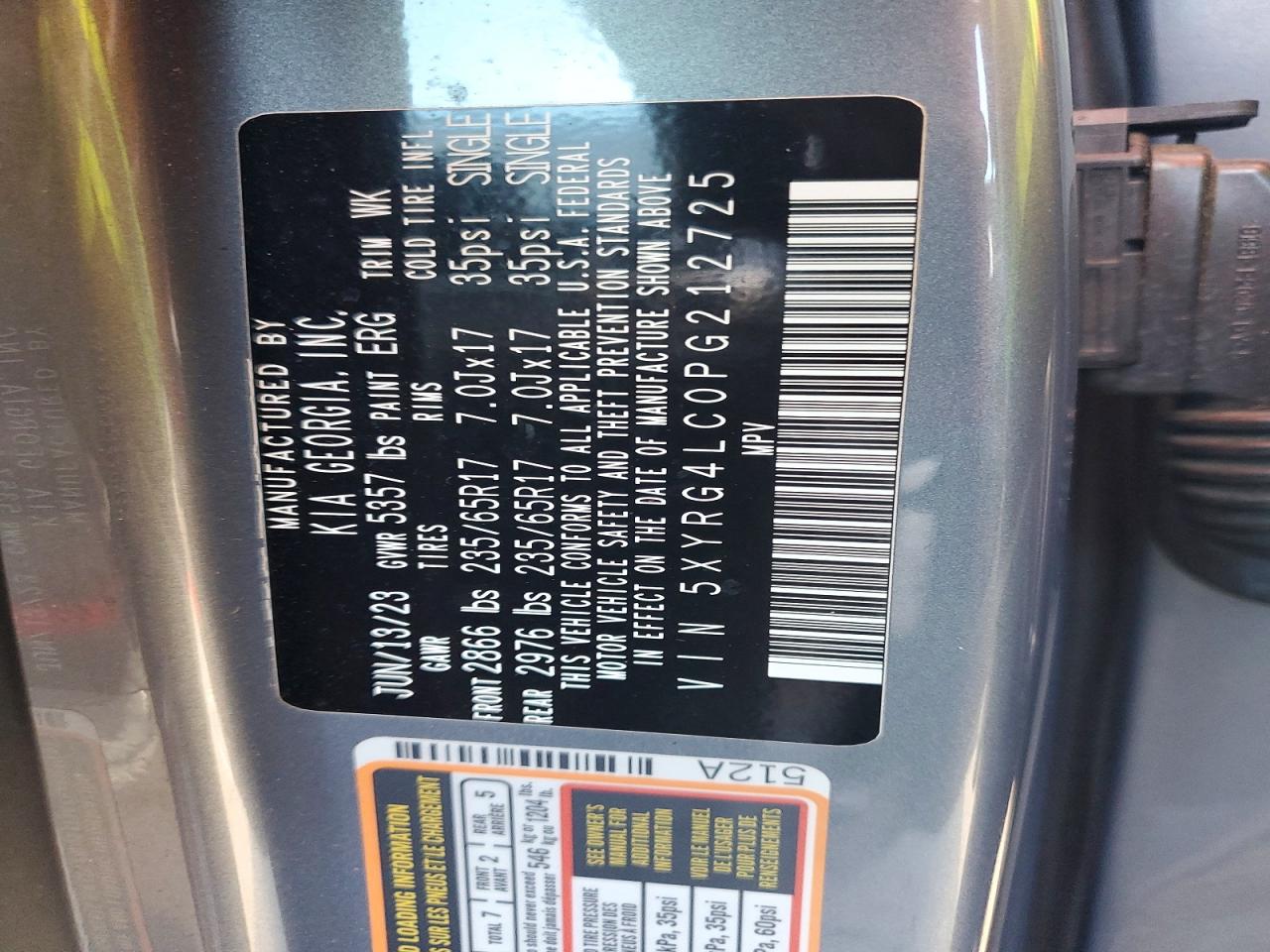 2023 KIA SORENTO