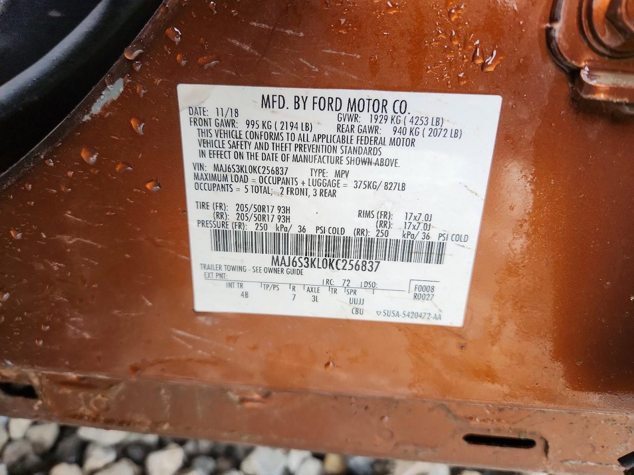2019 FORD ECOSPORT