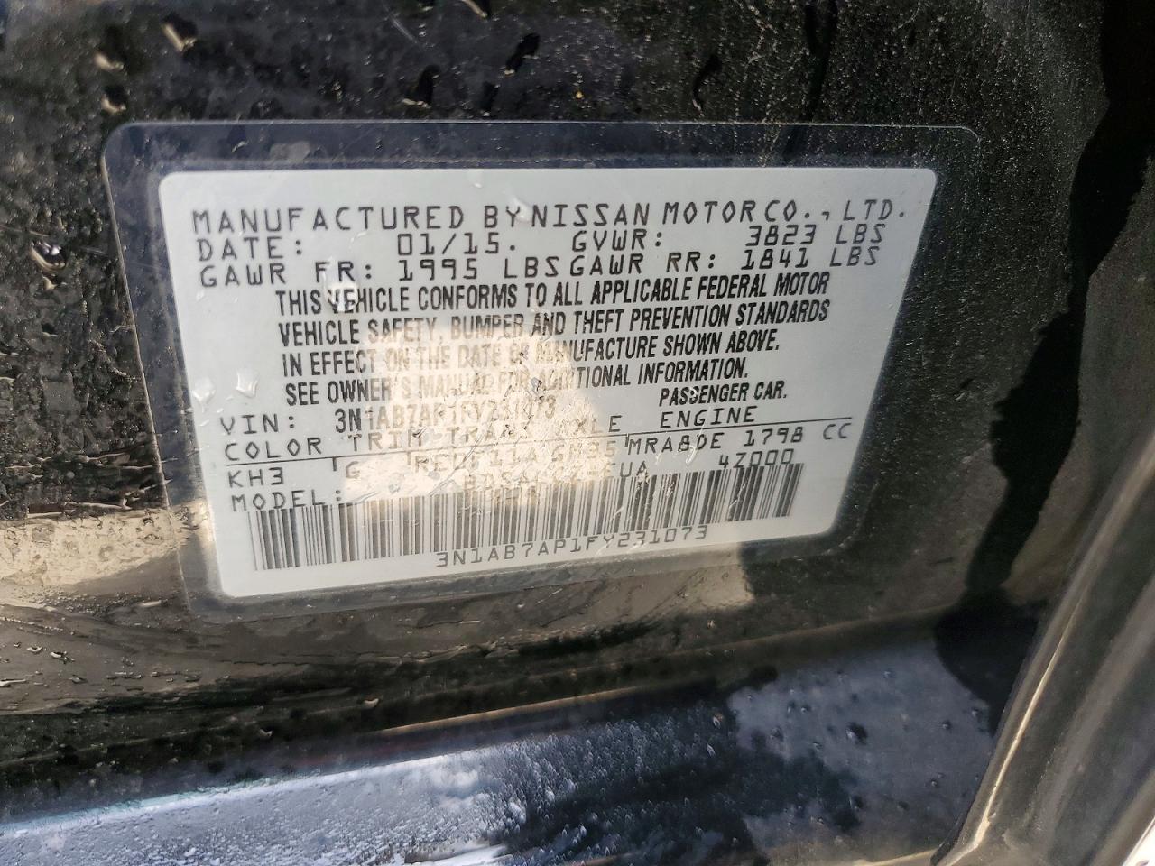 2015 NISSAN SENTRA