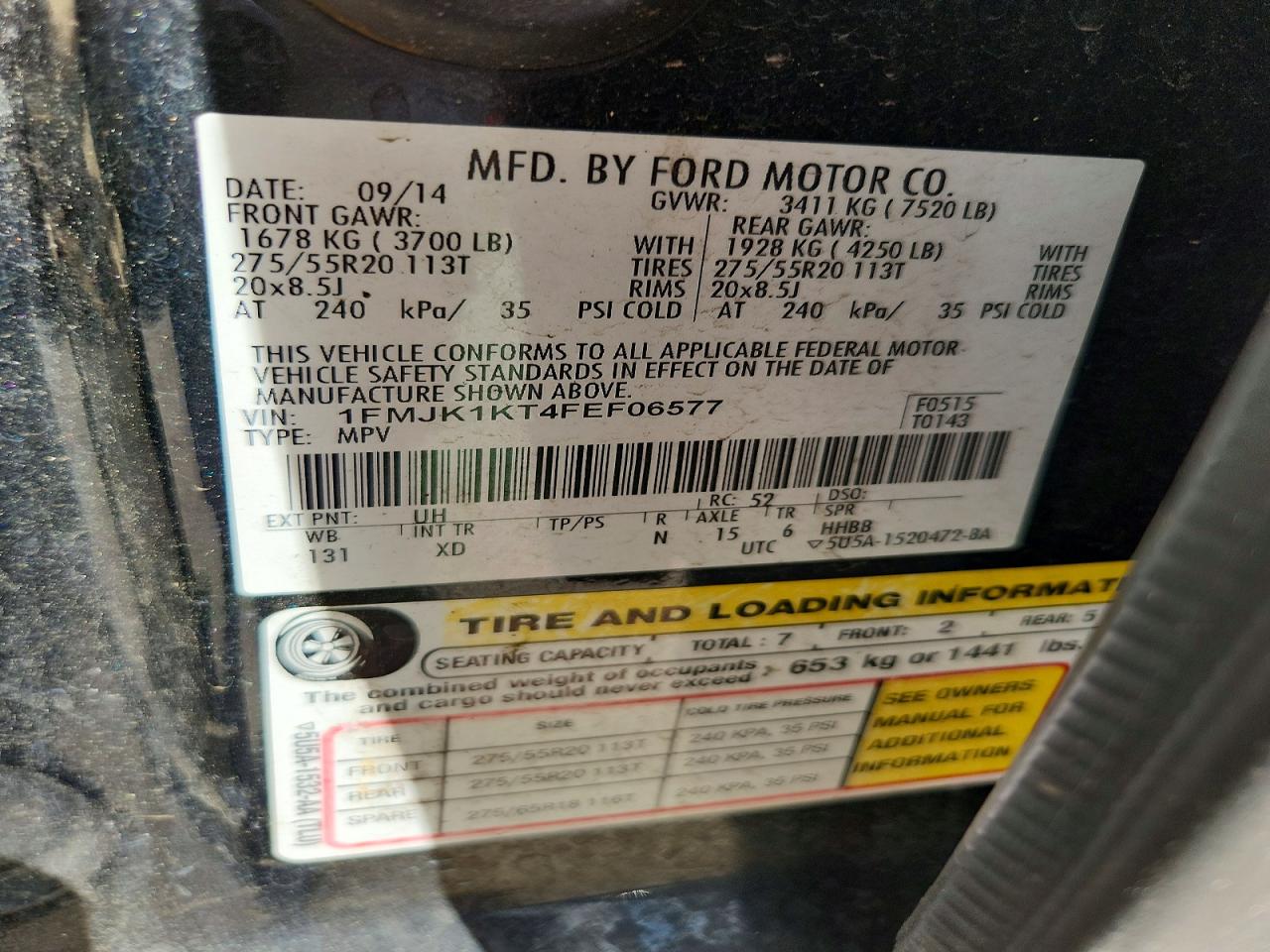 2015 FORD EXPEDITION