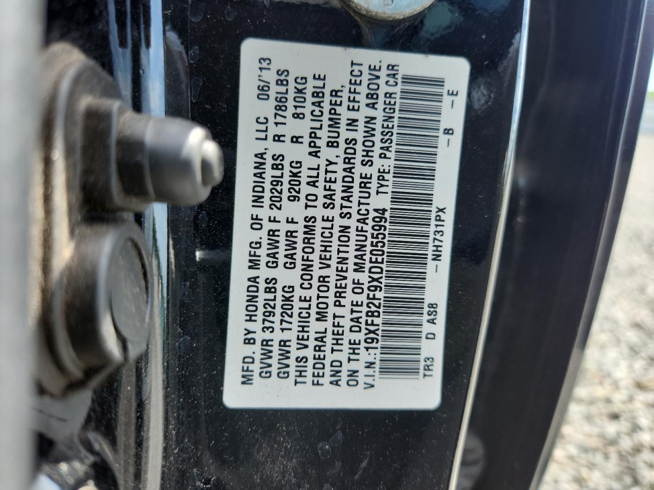 2013 HONDA CIVIC