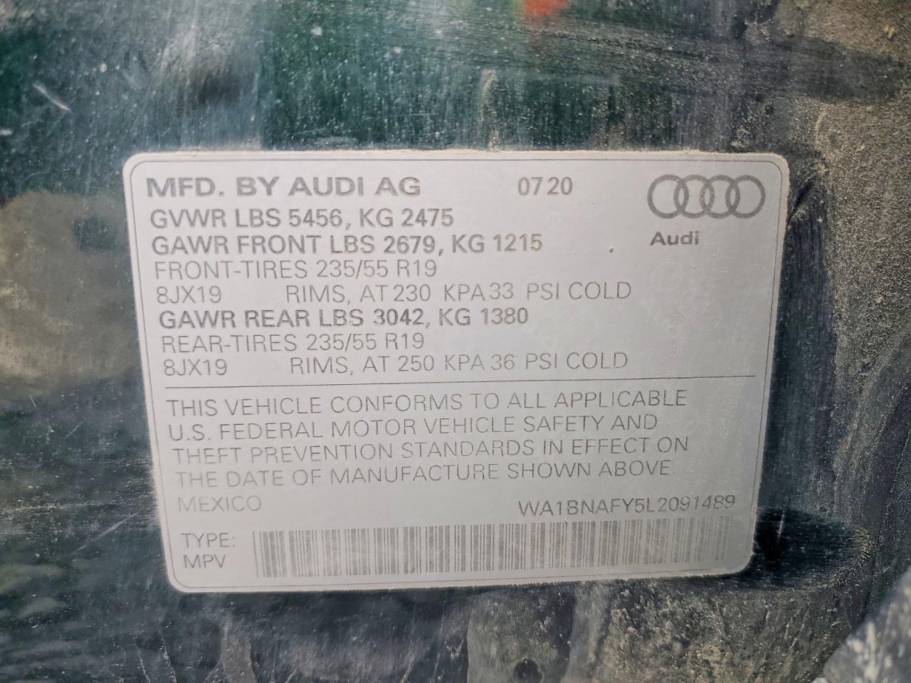 2020 AUDI Q5