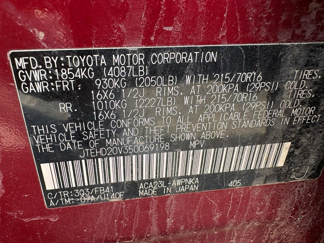 2005 TOYOTA RAV4