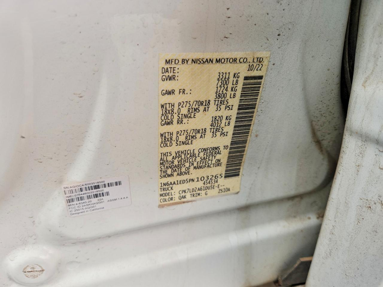 2023 NISSAN TITAN