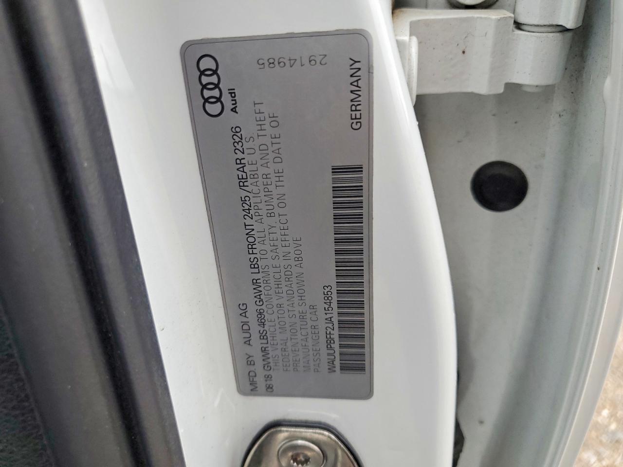2018 AUDI A3