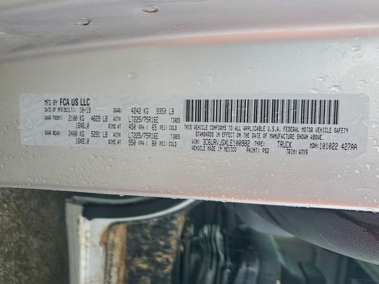 2020 RAM PROMASTER
