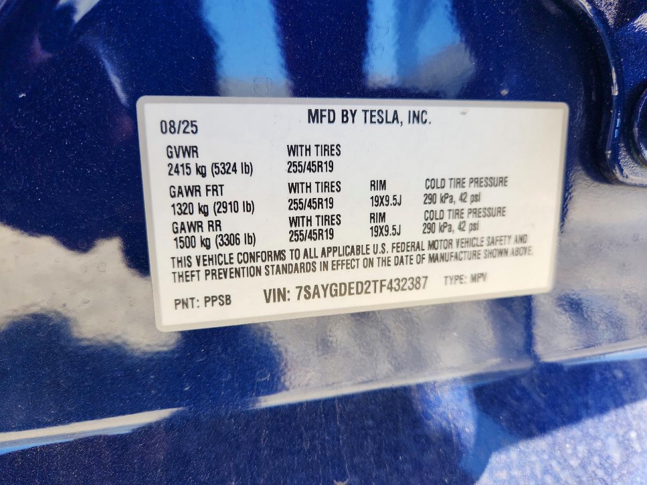 2026 TESLA MODEL Y