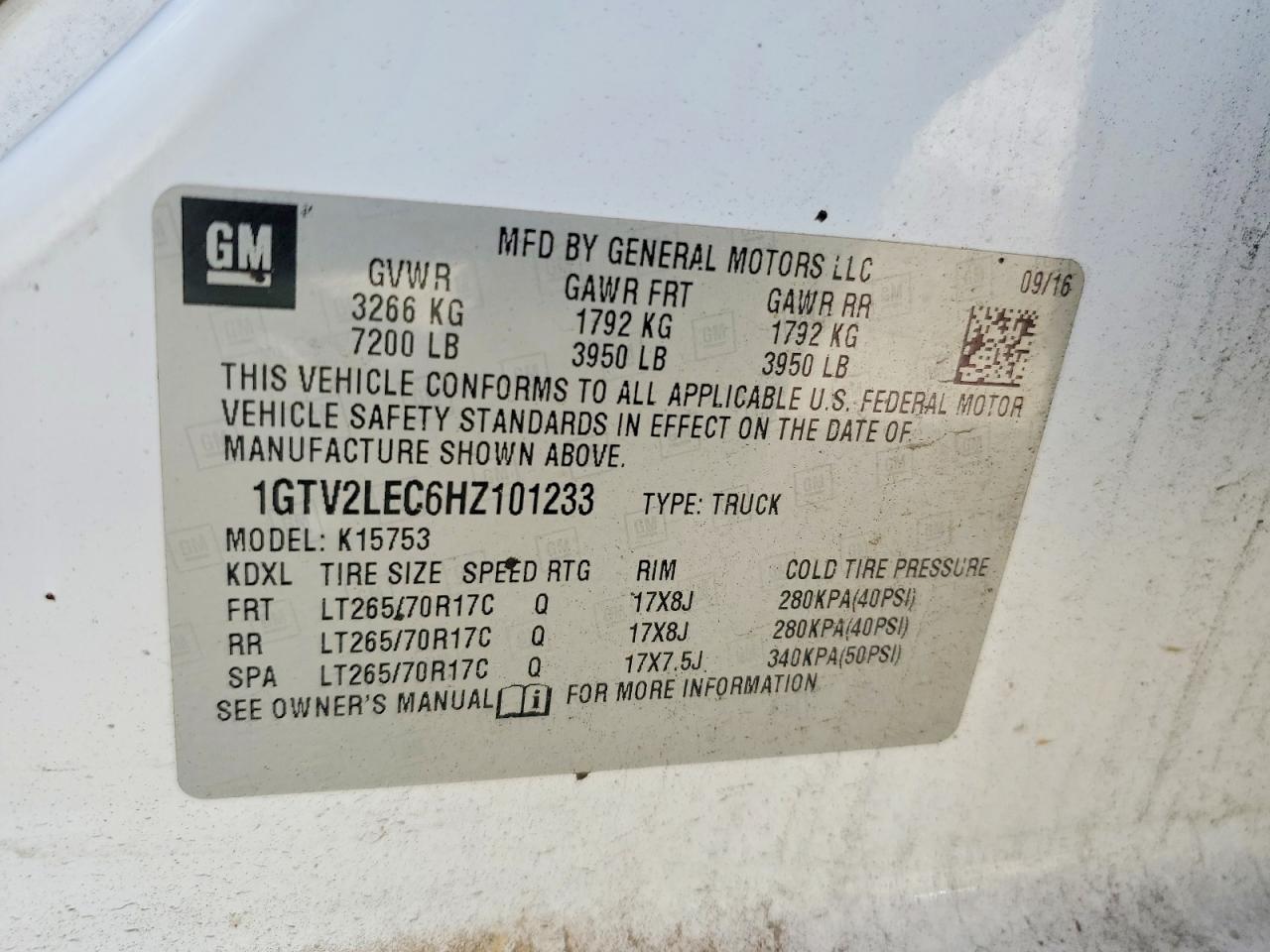 2017 GMC SIERRA
