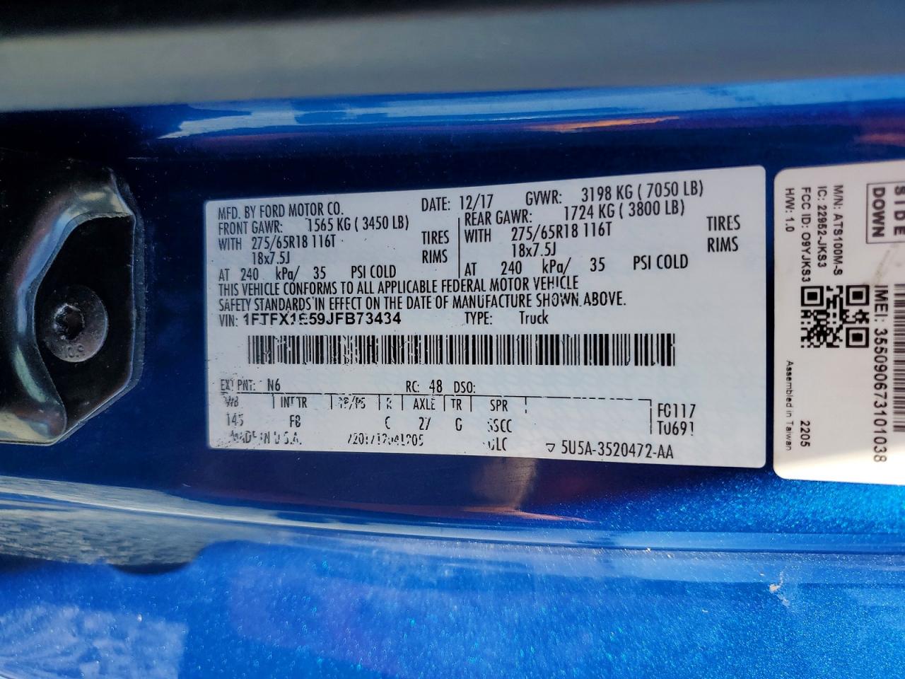 2018 FORD F150