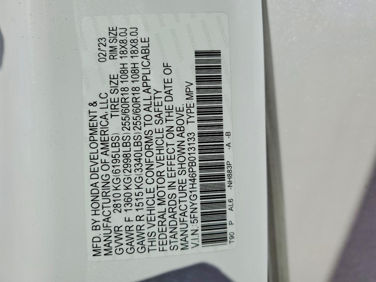 2023 HONDA PILOT