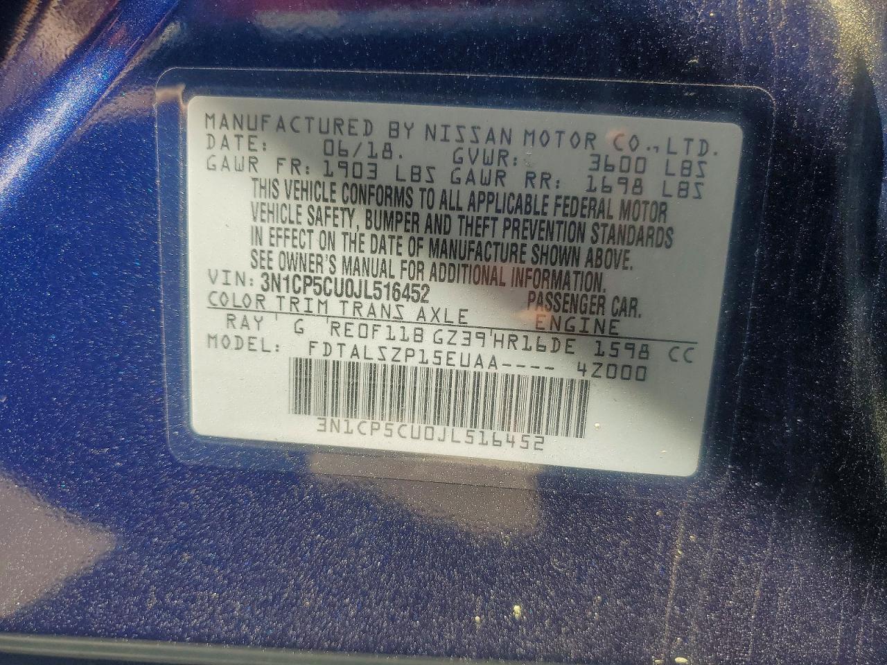 2018 NISSAN KICKS