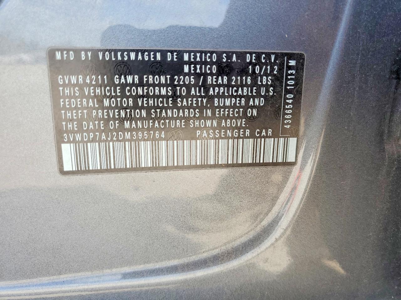 2013 VOLKSWAGEN JETTA