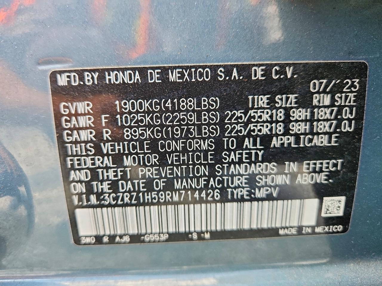 2024 HONDA HR-V